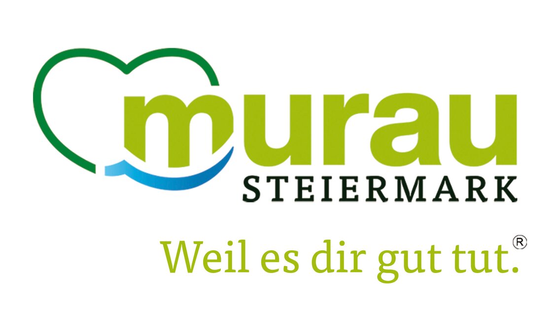 Ein Logo von Murau, Steiermark, mit einem herzförmigen Symbol. Der Slogan lautet: "Weil es dir gut tut." | © Tourismusverband Murau