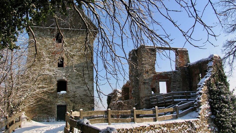 Burgruine Ligist_im Winter | © Marianna Raters-Salchinger