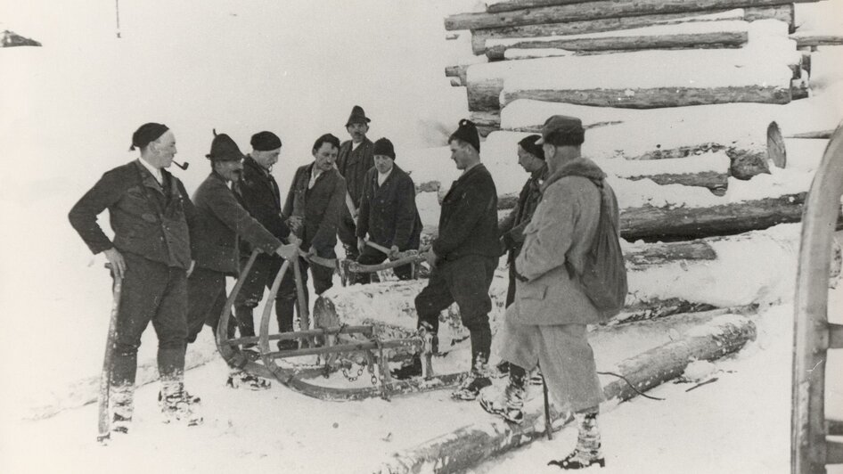 Öderntal - Holzauflegen am Loskogel