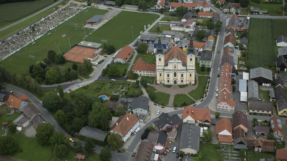 Wallfahrtskirche St. Veit aus der Vogelperspektive | © Andreas Ruckenstuhl