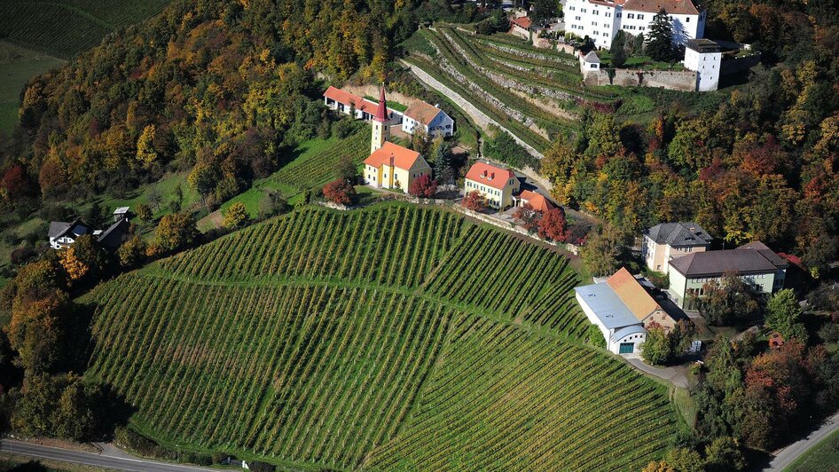 Weingut mit Schloss und Keller | © Familie Winkler-Hermaden