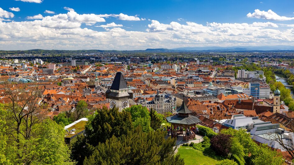 Aussicht vom Schlossberg I Graz