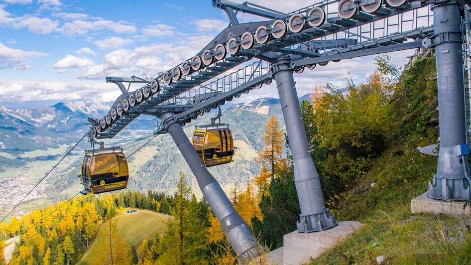 Fahre mit der Hochwurzen Gipfelbahn in dein Bergglück. 