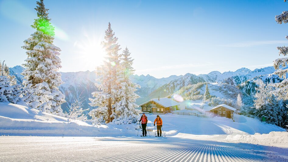 Oben angekommen, genießen Sie das Panorama welches Ihnen unsere Berge bieten.