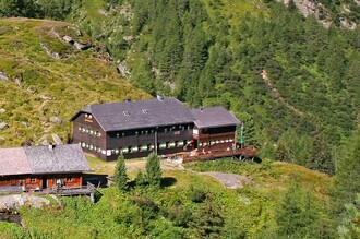 Blick auf die Preintalerhütte