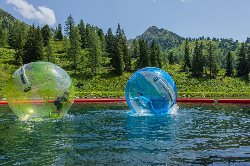 Water Zorbing am SchafsinnTeich - Impression #1
